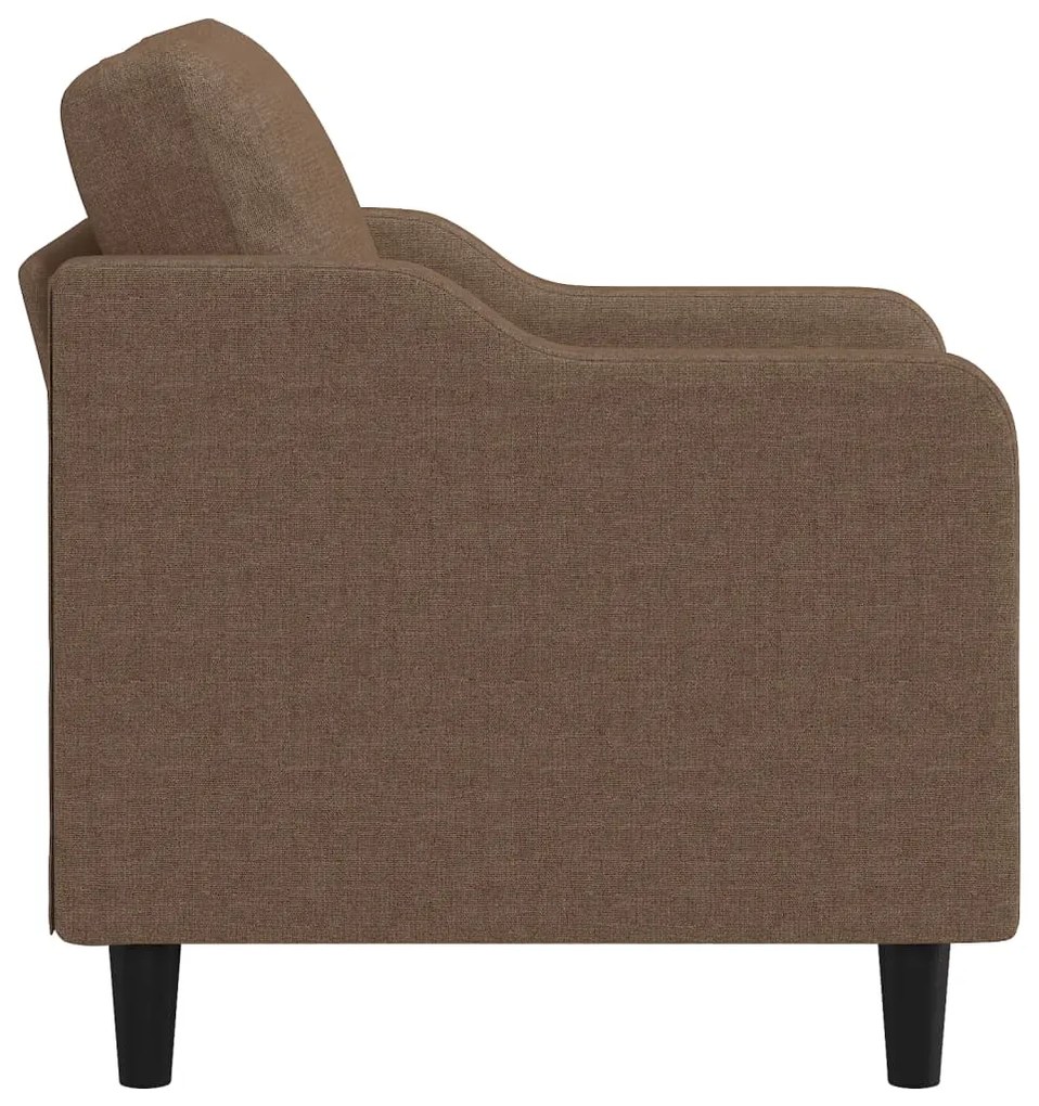 Poltrona 60 cm tecido castanho