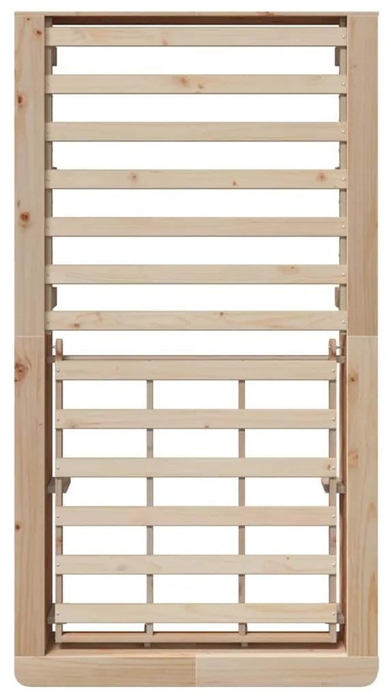 Estrutura da Cama Castanho 90 x 190 cm madeira