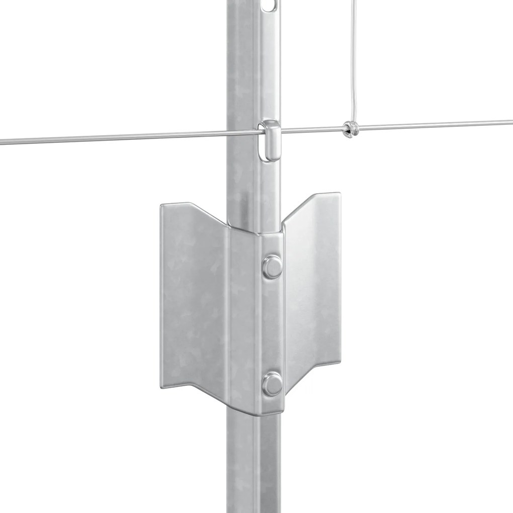 Postes de Cerca vidaXL 11 pcs U-Channel 80 cm Aço Galvanizado, Cerca d