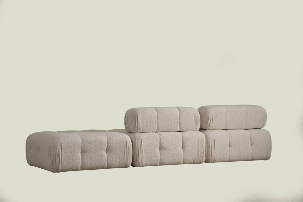 Sofá de 3 Lugares Doblo – Creme – 300x100x80 cm