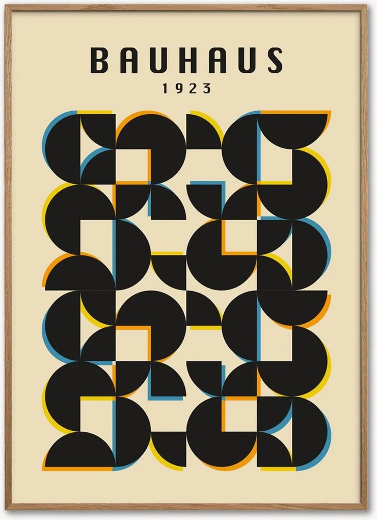 Quadro emoldurado Bauhaus 1923