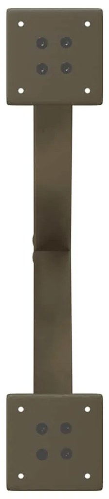 Pés para mesa de centro em formato de X, 2 peças, aço natural, 50x(42-