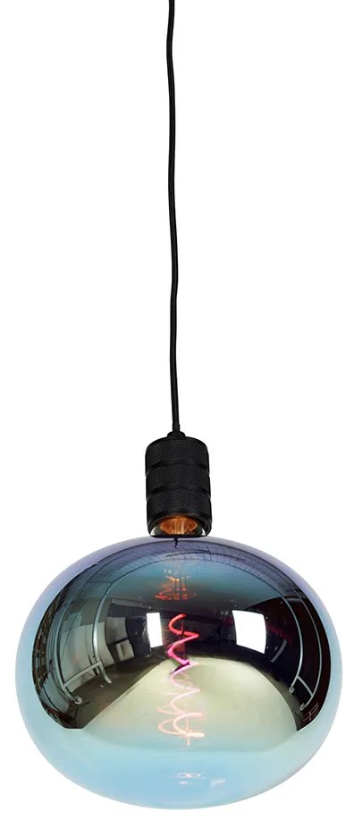 Candeeiro de suspensão com trilho negro incluído G220 LED - Cavalux Industrial