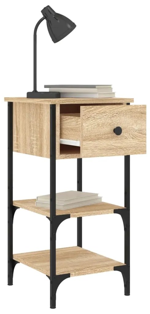 Mesa cabeceira 34x36x70 cm derivados madeira carvalho sonoma