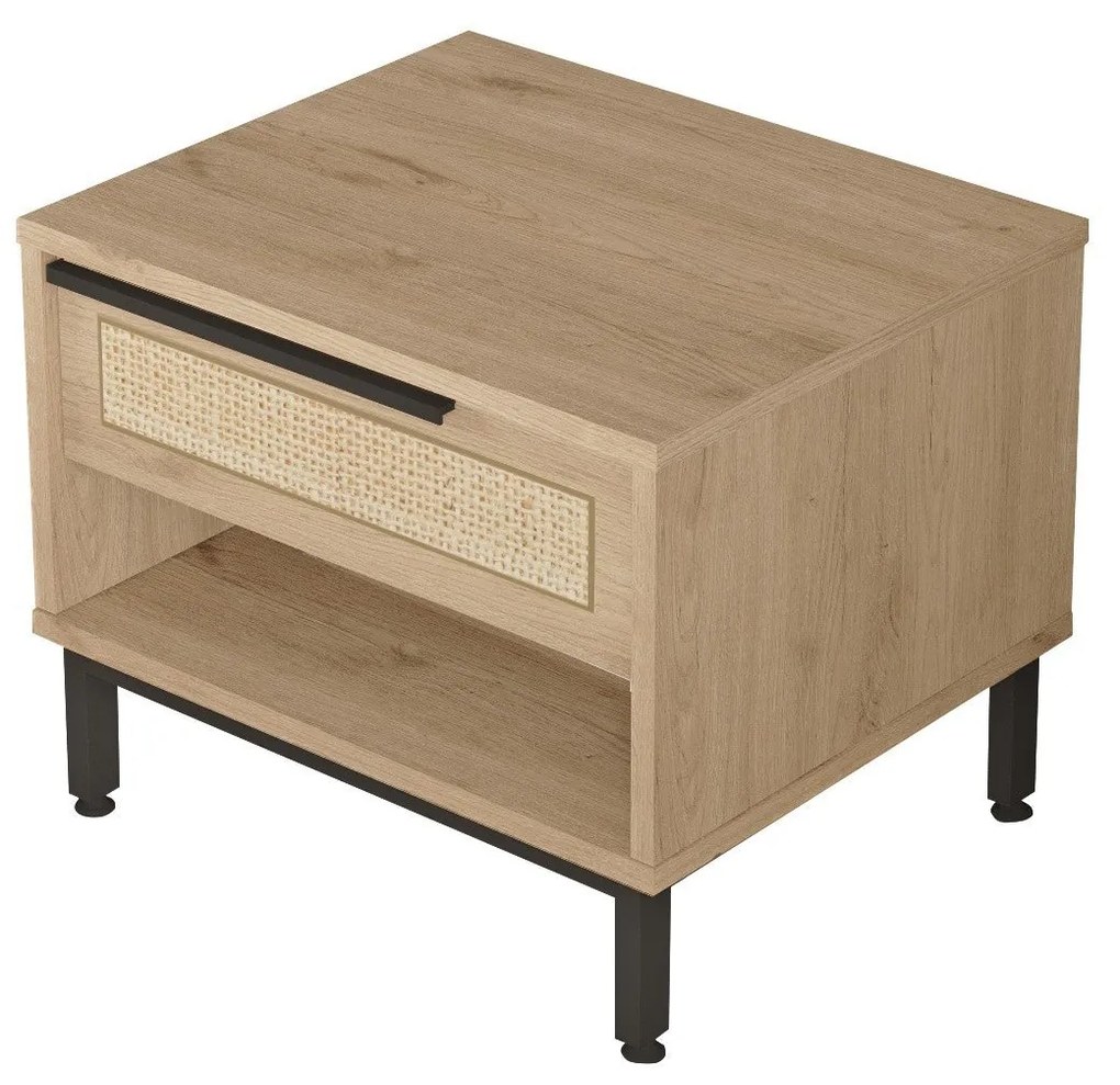Mesa de Cabeceira ON14 – Nogueira – 53,6x42,4x44,5 cm