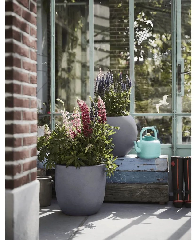 434877 Capi Vaso oval Urban Smooth 54x52 cm cinzento-escuro
