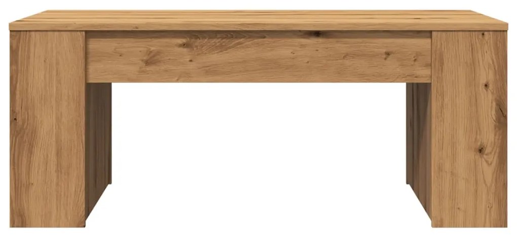 Mesa centro 102x55x42cm derivados de madeira carvalho artisiano