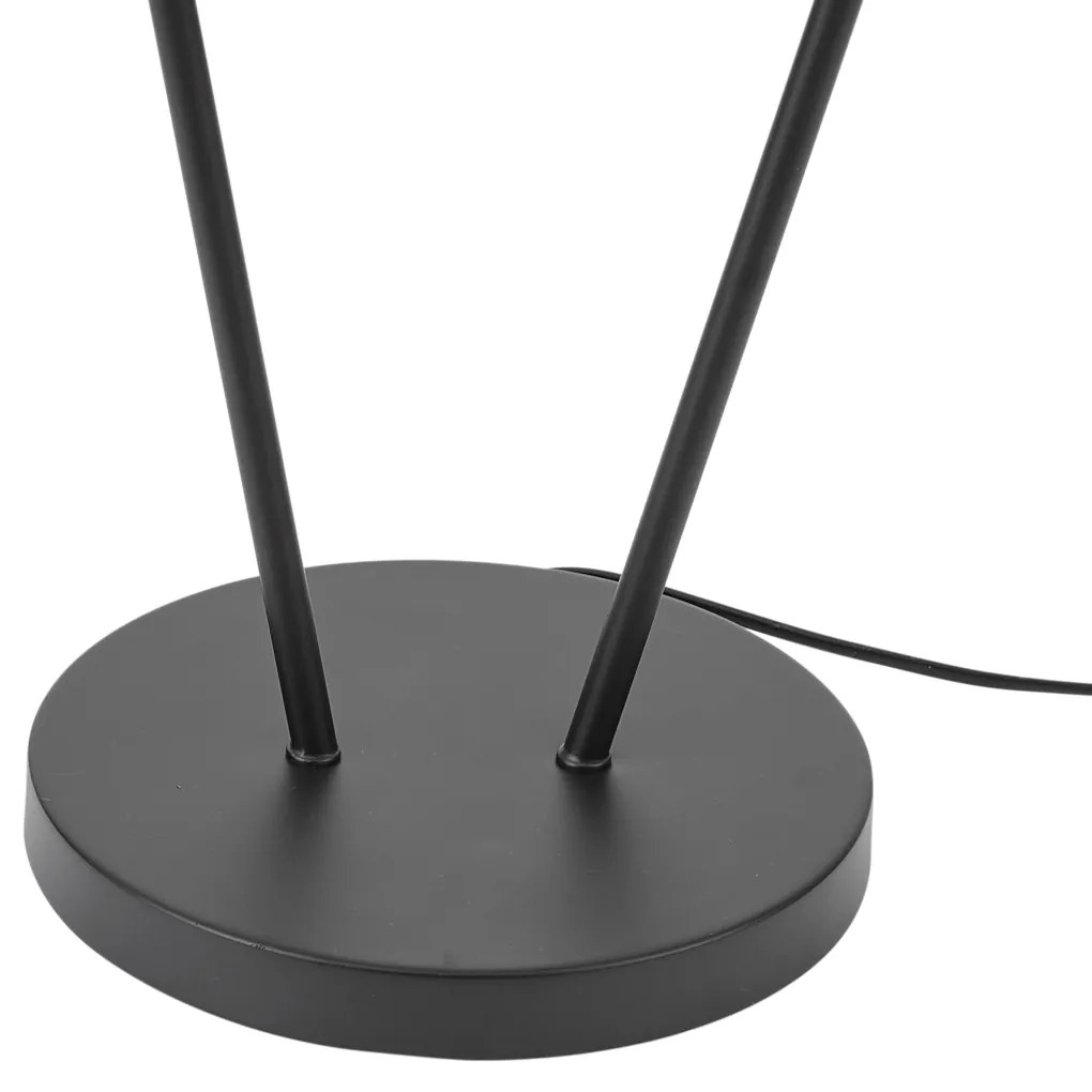 Candeeiro de pé moderno preto 2-luzes GU10 35mm - Thomas