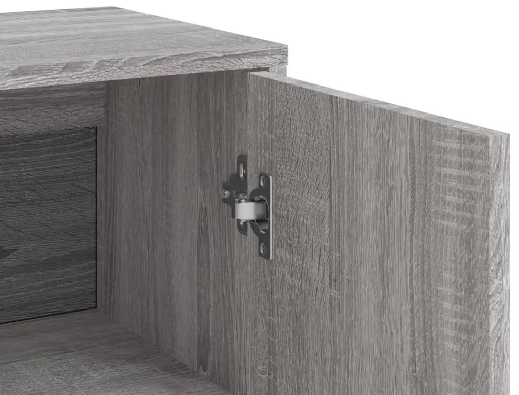 Aparadores 3 pcs 60x31x84 cm derivados madeira cinzento sonoma