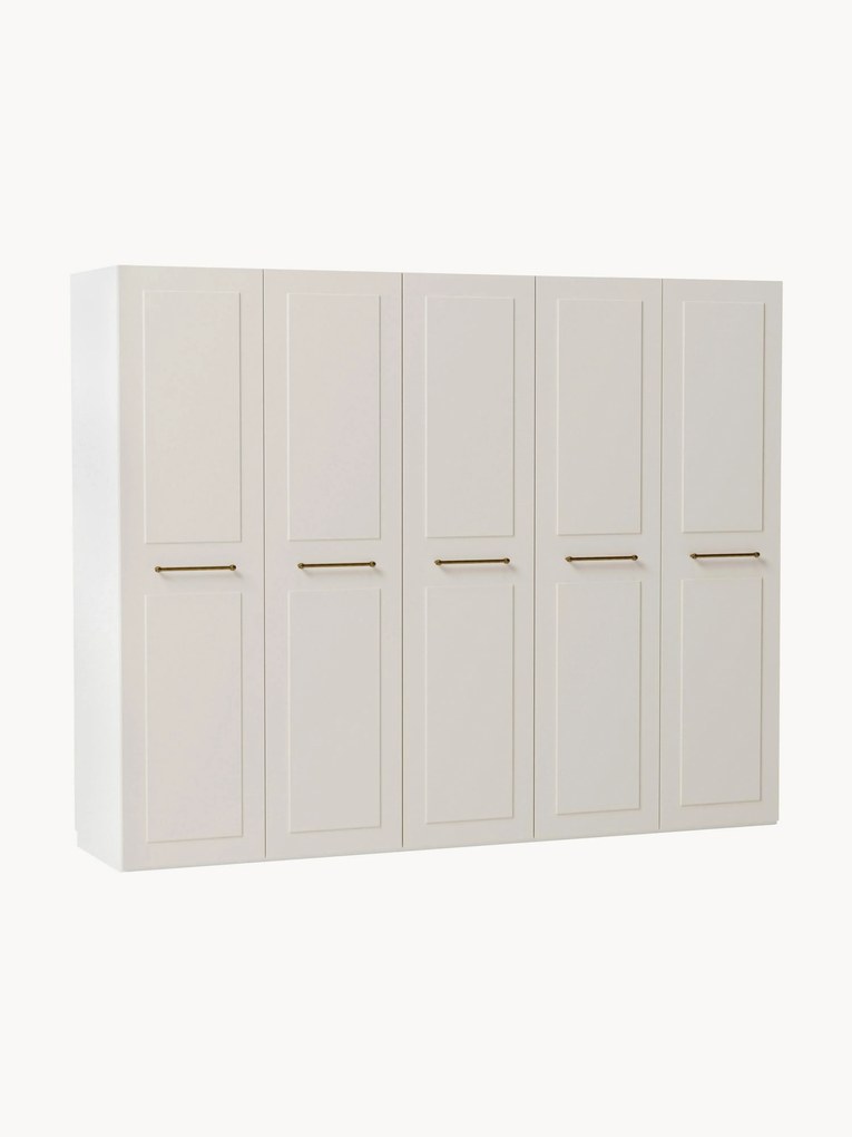 Roupeiro modular com portas articuladas Charlotte, L 250 cm, vários tamanhos