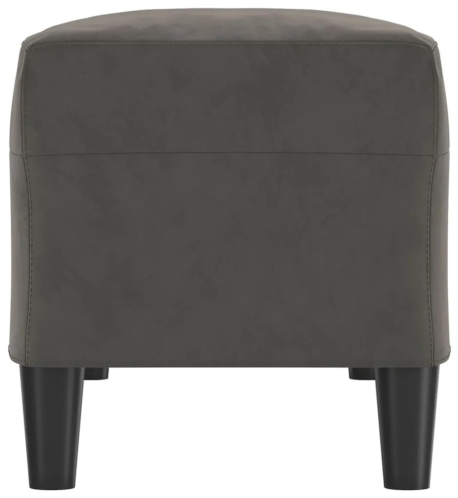 Banco 100x35x41 cm veludo cinza-escuro
