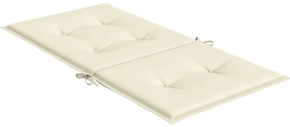 Almofadões lombares p/ cadeiras de jardim 4pcs oxford creme
