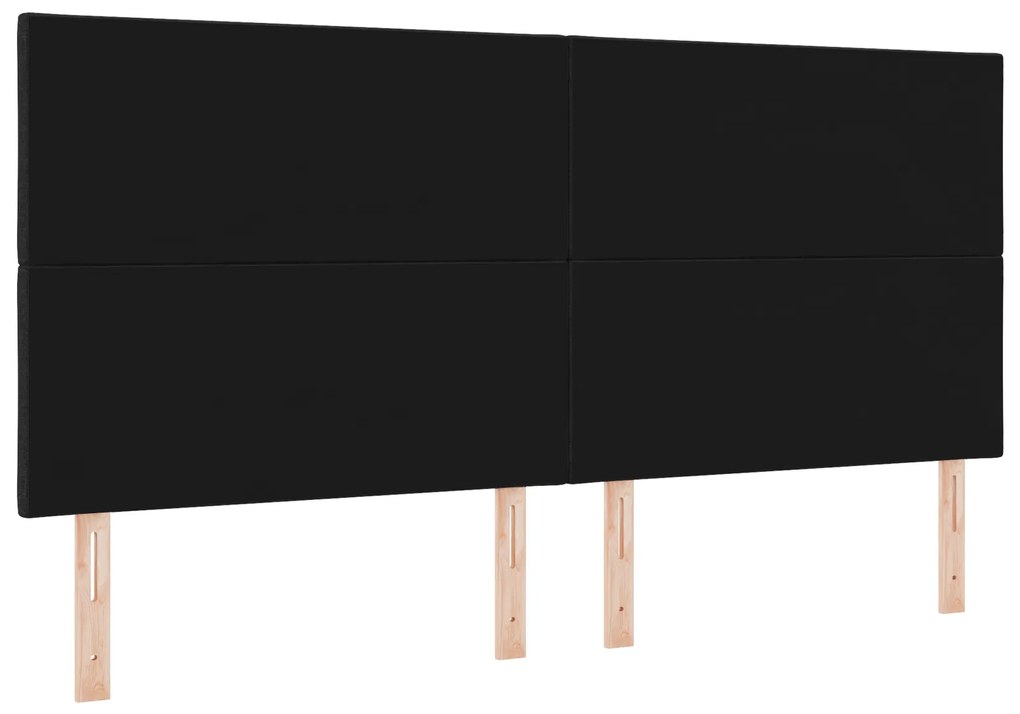 Cabeceira Design de Blocos de Diamante Preta 200 cm Tecido