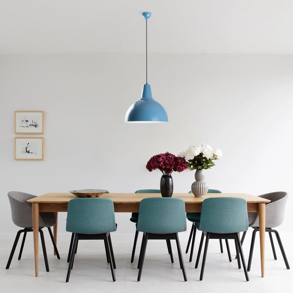 Candeeiro Suspenso com Altura Ajustável – Kure 2451 Light Blue – Azul