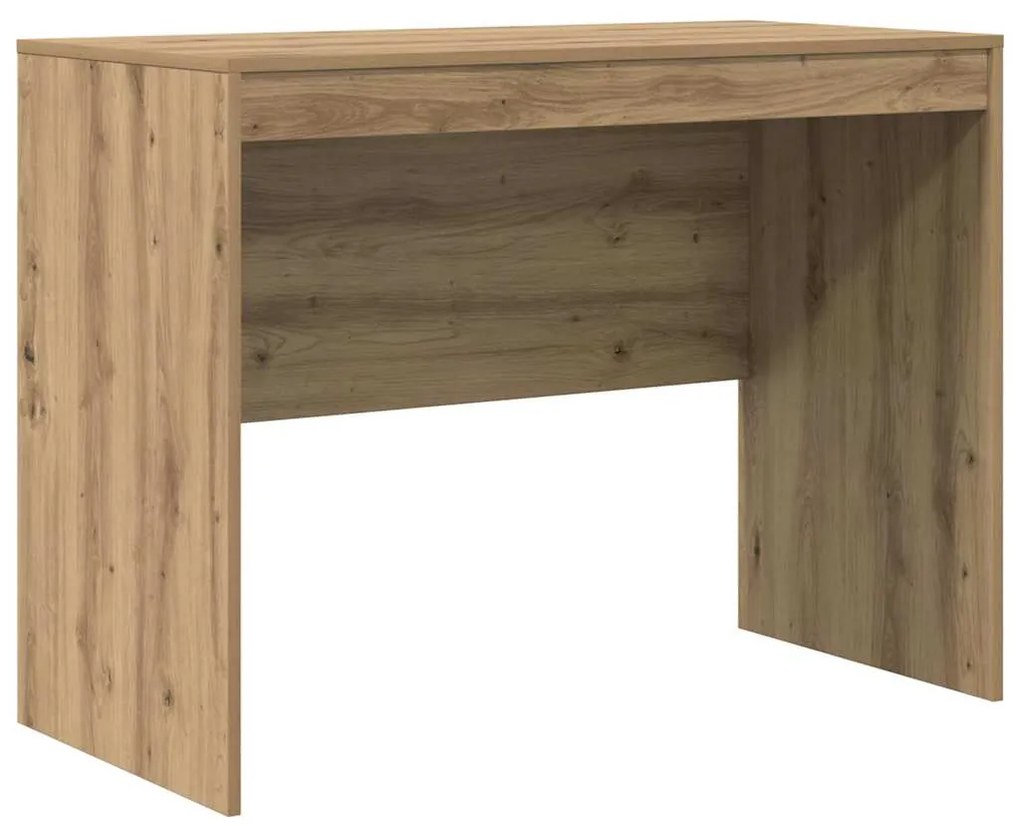 Secretária Carvalho Artesanal MDF 100 x 50 x 76 cm Simples