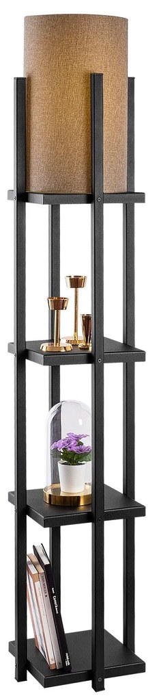 Candeeiro de Pé 7112 – Preto – 25 x 25 x 130 cm
