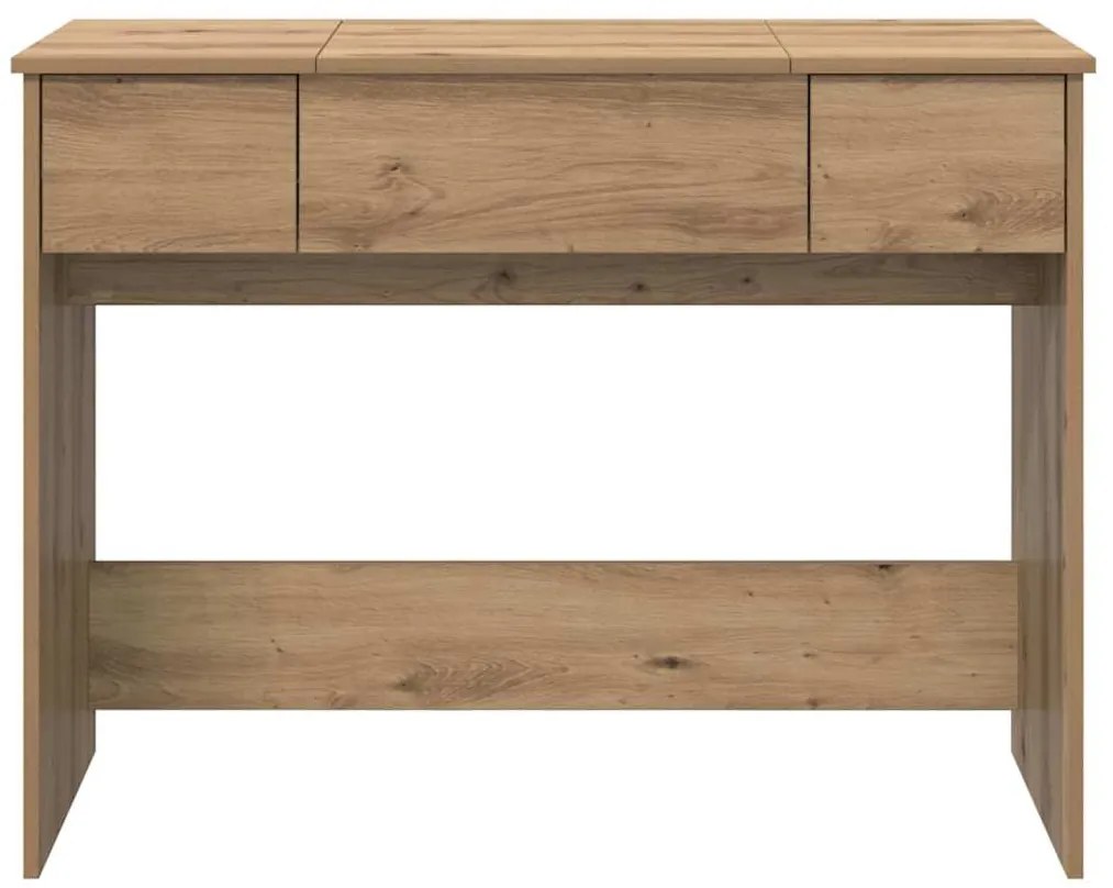 mesa de tocador com espelho Carvalho Artesanal 100x45x76 cm