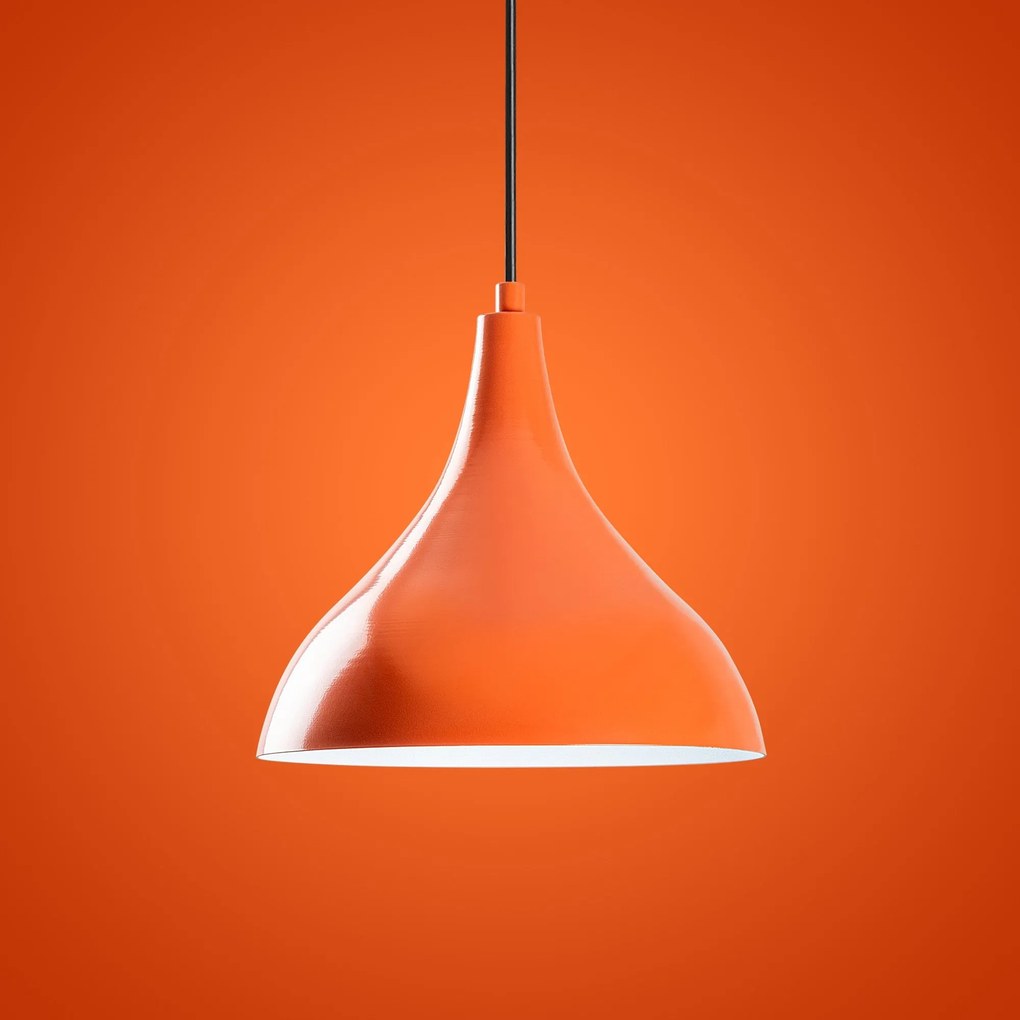 Candeeiro de Teto Bitlis – Laranja – Ø22 h:26 cm