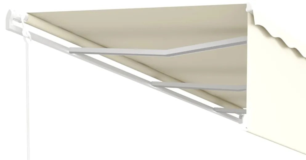 Toldo retrátil automático com estore 6x3 m cor creme