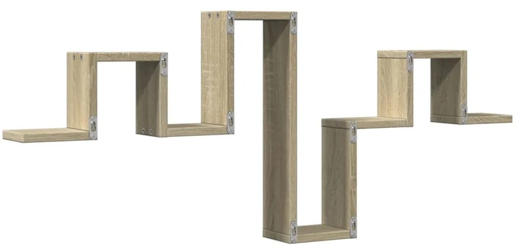 Estante parede 104,5x10x43 cm derivados madeira carvalho sonoma