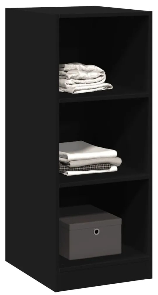 Roupeiro 48x41x102 cm derivados de madeira preto