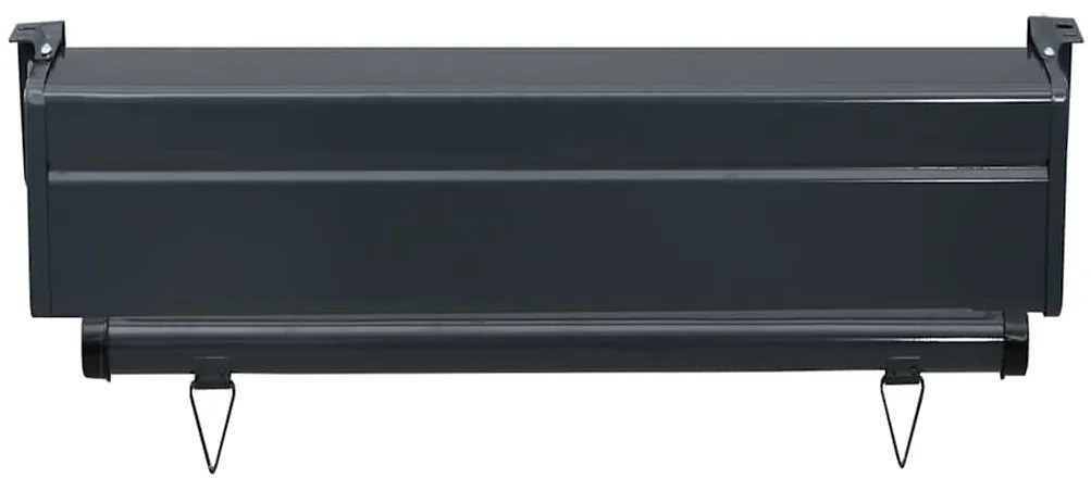 Toldo lateral para varanda 65x250 cm preto