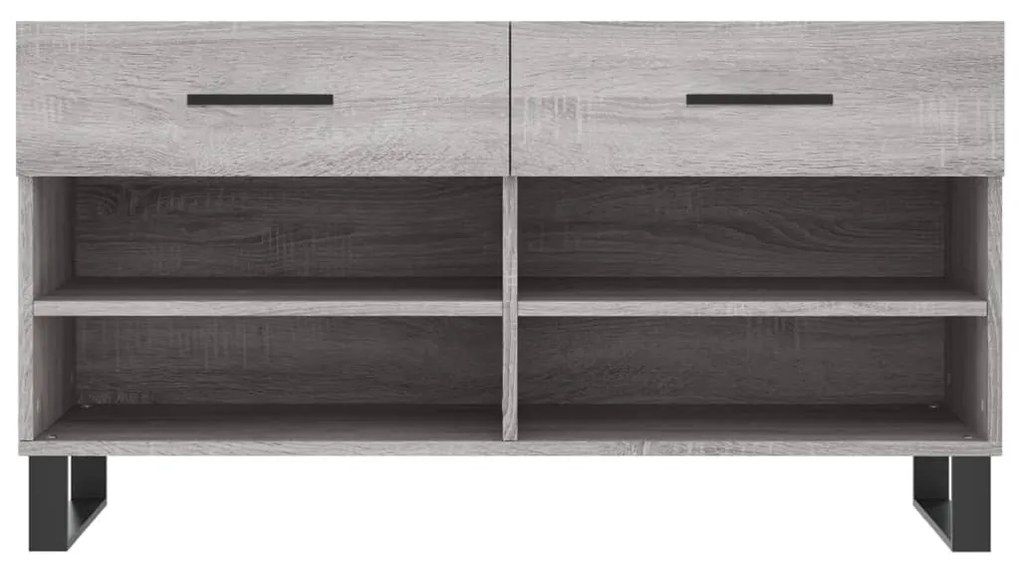 Banco sapateira 102x35x55 cm derivados madeira cinzento sonoma