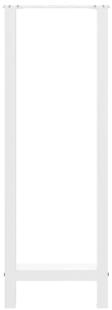 Pés para mesa de bar , brancos, 2 peças, 50x (110-111) cm, aço