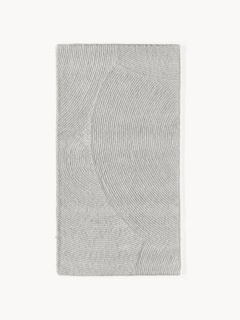 Tapete em lã artesanal de pelo curto Eleni