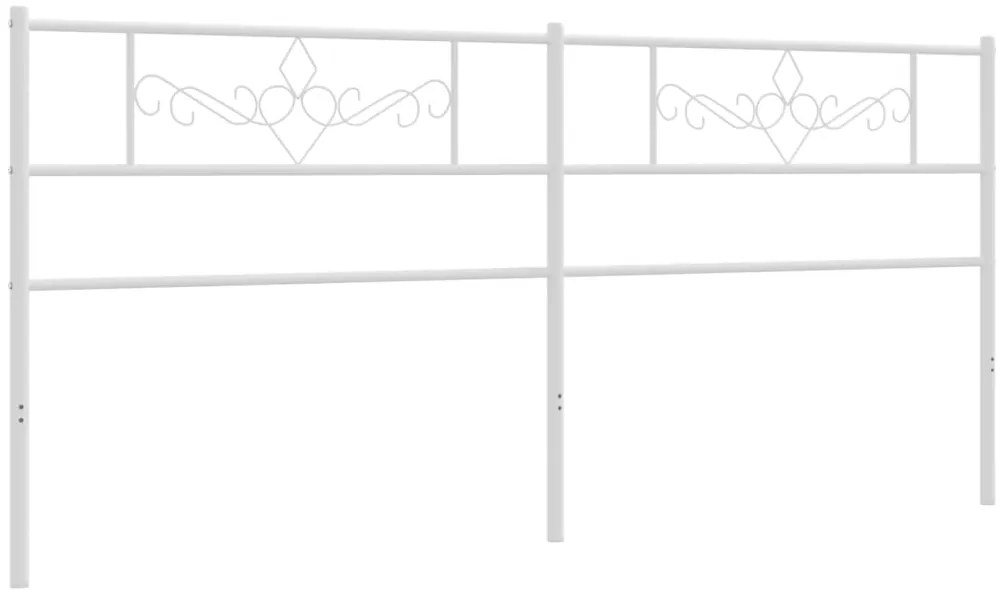 Cabeceira de cama 180 cm metal branco