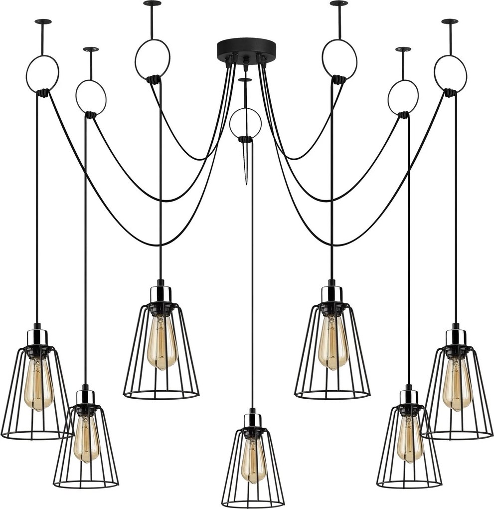 Candeeiro Tel – Preto – 135 cm x 130 cm