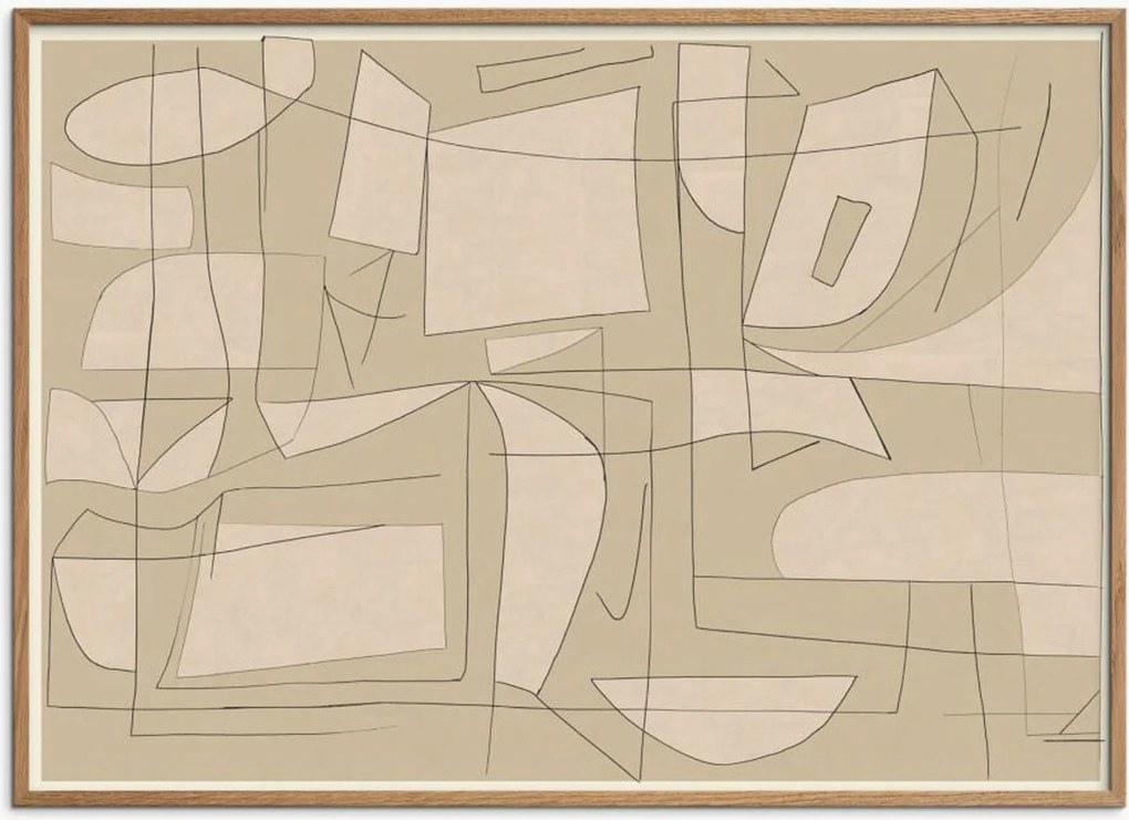 Impressão digital emoldurada Fragments