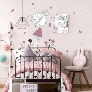 Fada INSPIO em tons pastel com borboletas e flores