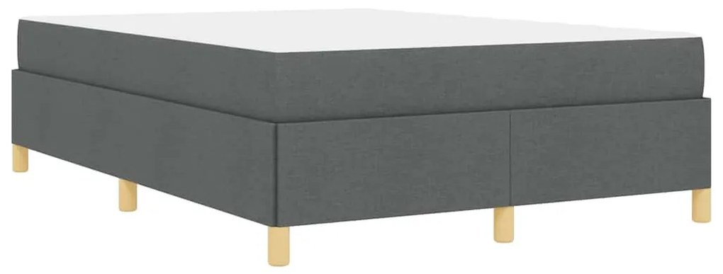 Cama Box Cinza Escuro e Branco e Cinza Escuro 140 x 200 cm