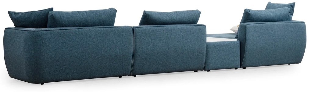 Sofá de Canto Maya Corner – Azul – 425x127x65 cm