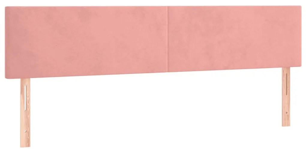 Estrutura de cama com colchão 120x190 cm veludo rosa