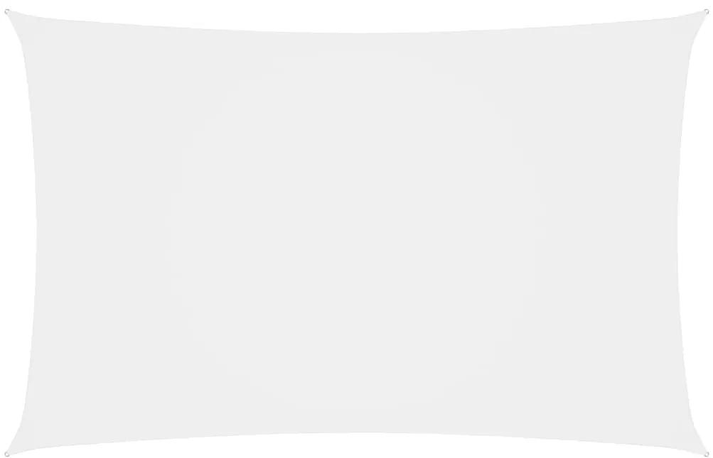 Para-sol estilo vela tecido oxford retangular 3x6 m branco
