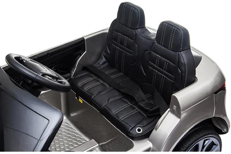 Carro elétrico para crianças 12V Range Rover Evoque pneus borracha e assento pele sintetica Branco