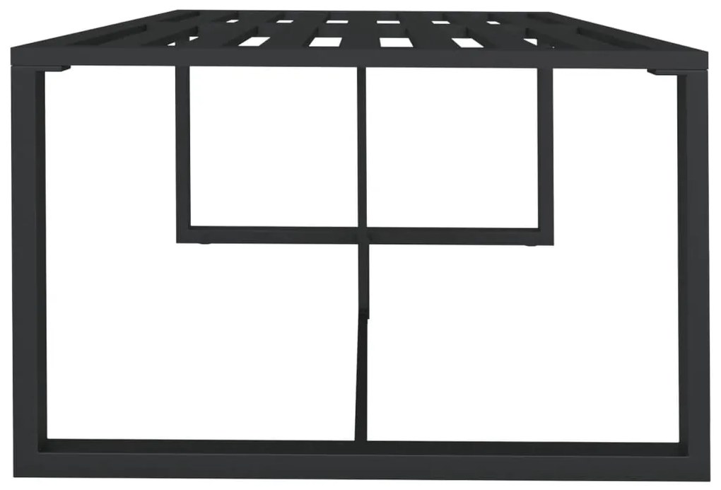 Mesa de jantar de exterior 120x60x66 cm alumínio antracite