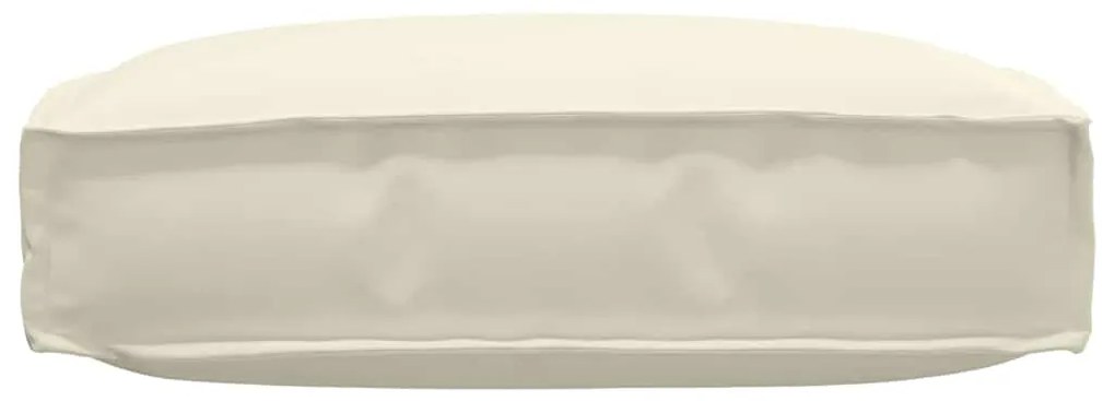 Almofada para Palete Creme para Assento 60 x 60 x 12 cm, Tecido Oxford