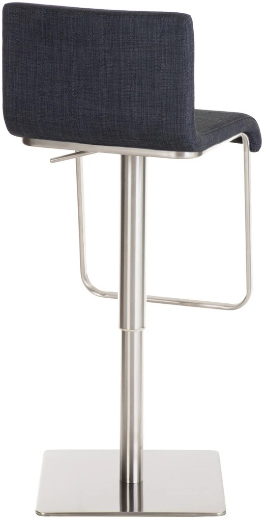 Banco de bar Limon em tecido 41 x 80-103 x 46 cm Cinzento escuro
