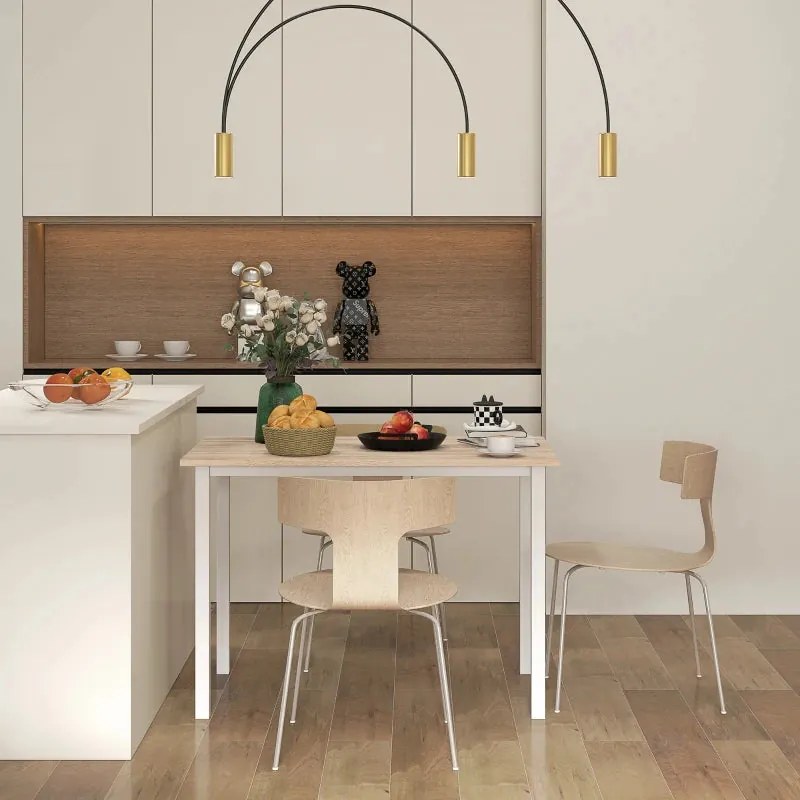 Mesa de Jantar Lucik Extensível - 110-160cm - Design Moderno