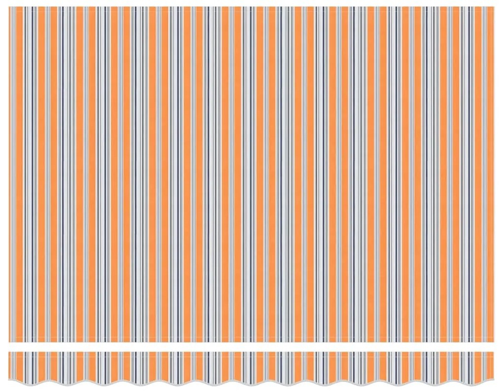 Toldo Retrátil Manual com Listras LED Multicoloridas 300x250 cm