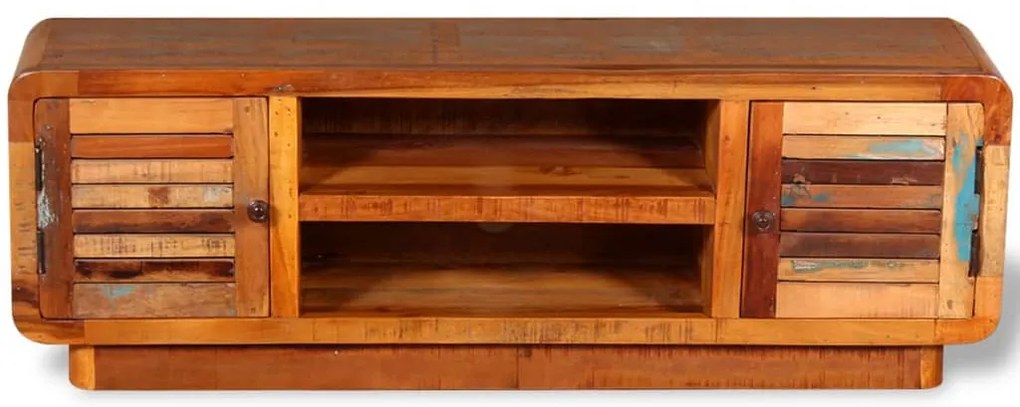 Móvel de TV 120x30x40 cm madeira recuperada maciça