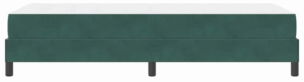 Cama box spring com colchão Verde Escuro 90 x 190 cm Veludo