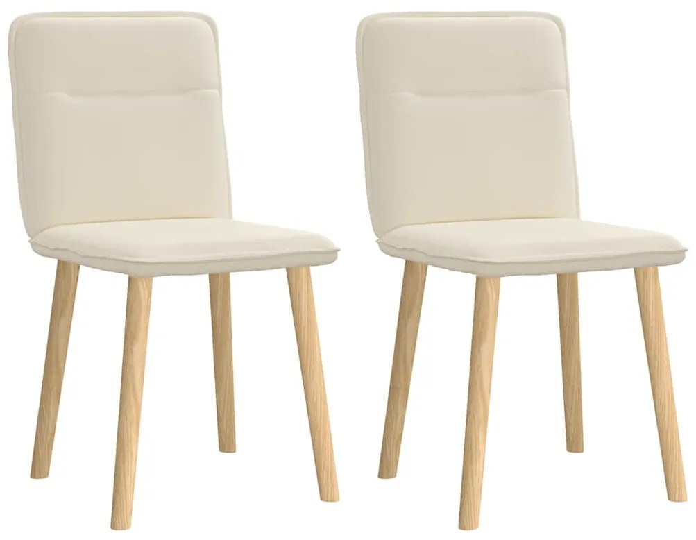 Cadeiras de jantar 2 pcs linho