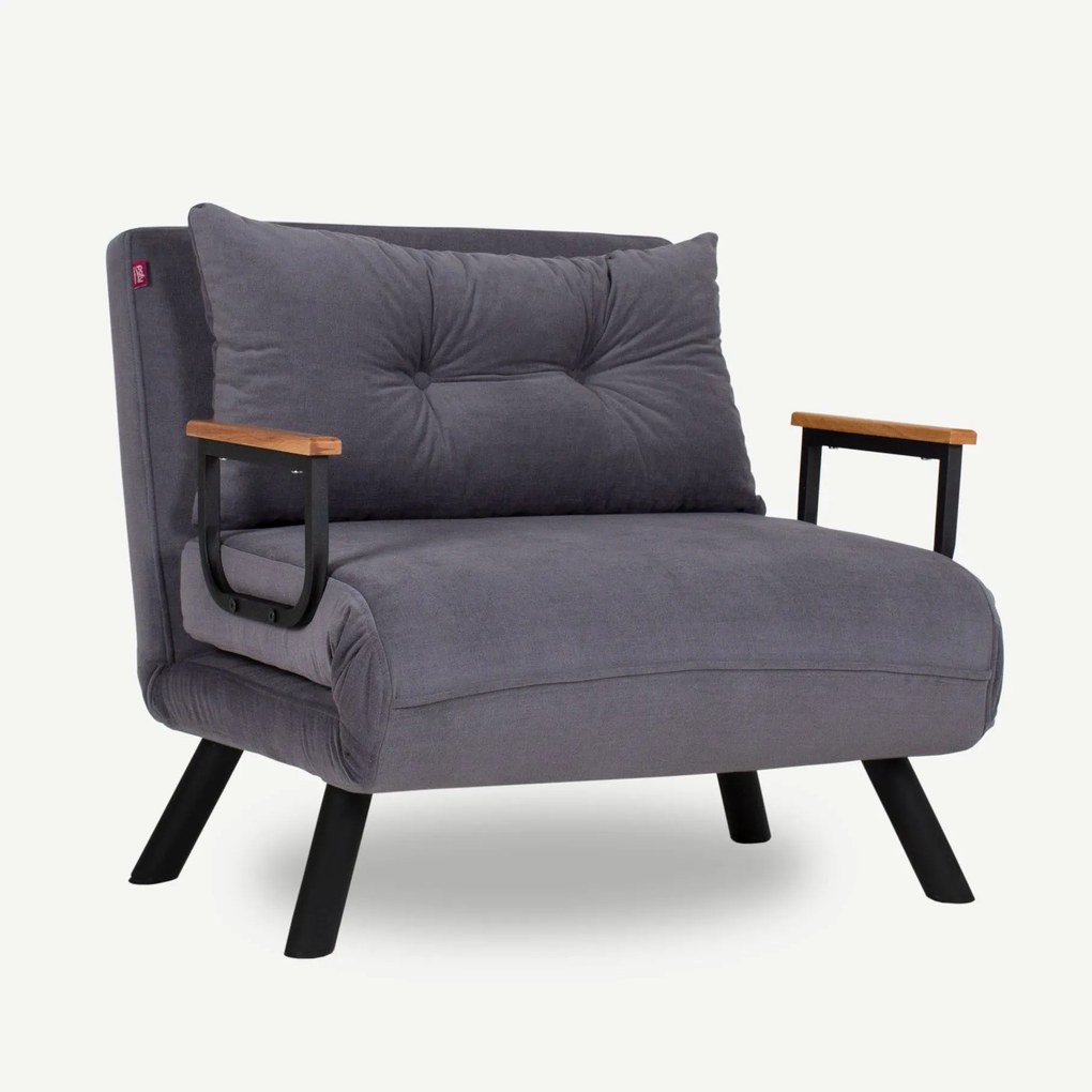 **** Sofá-Cama Sando de 1 Lugar – Cinzento – 50x67x41 cm
**