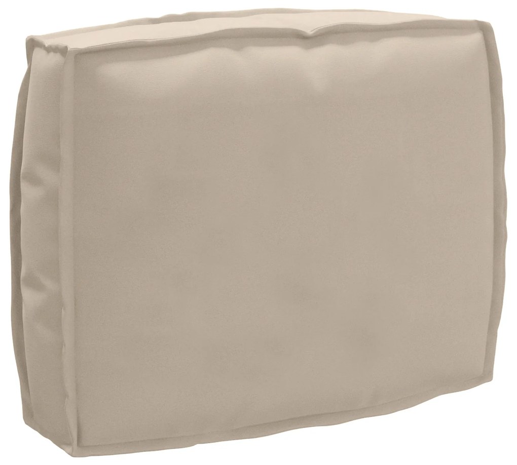 Conjunto de Almofadas para Paletes 2 Peças Taupe em Tecido Oxford