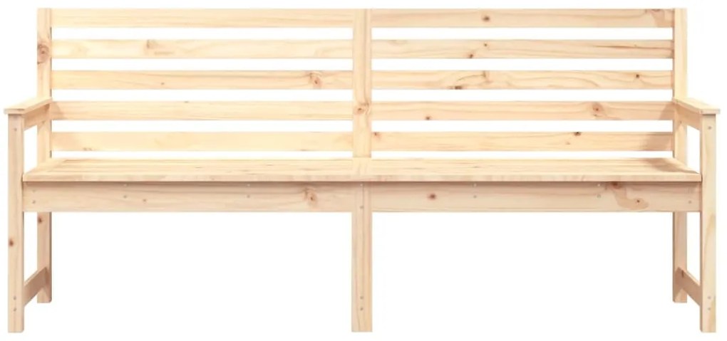 Banco de jardim 203,5x48x91,5 cm madeira de pinho maciça