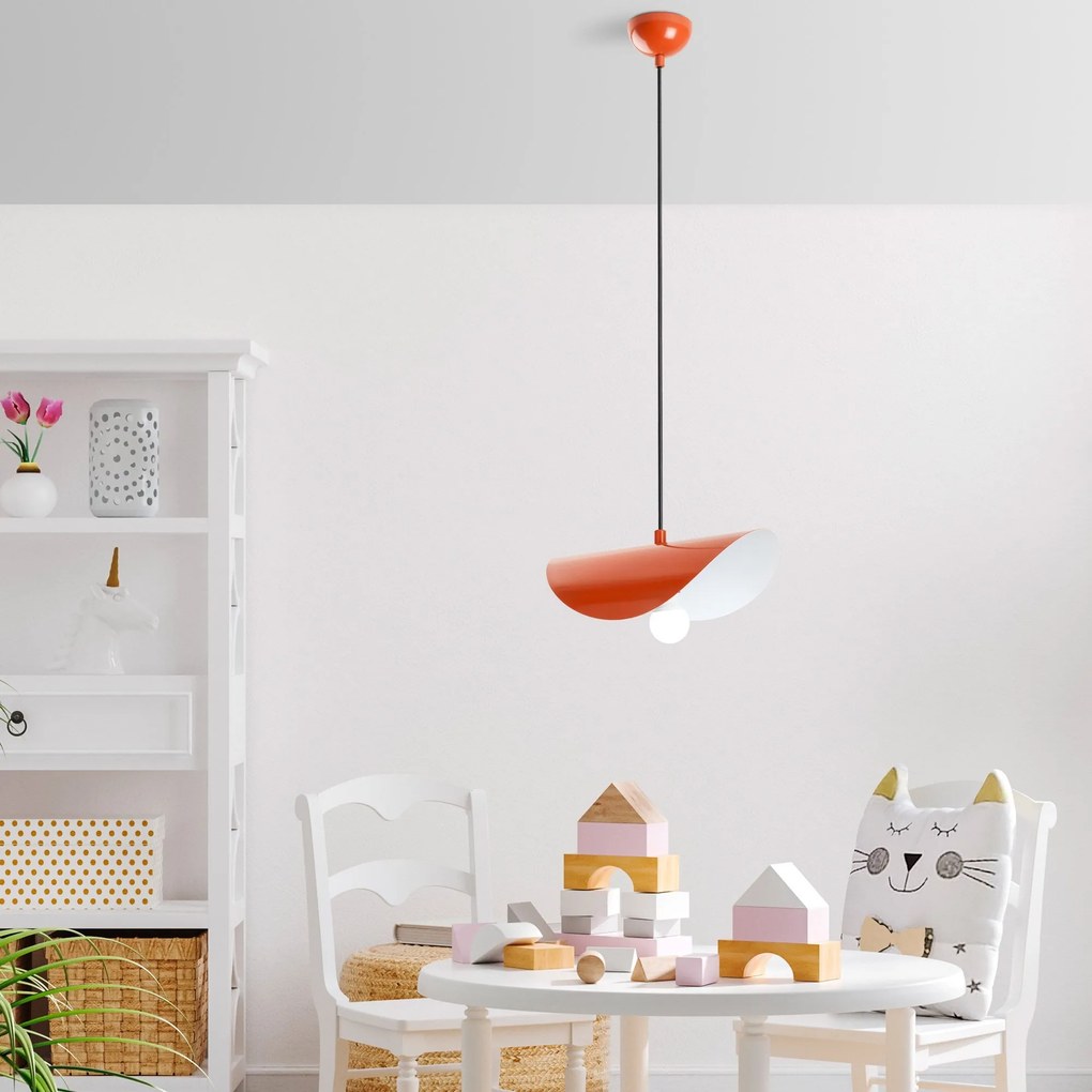 Candeeiro de Teto Eger – Laranja – 30 x 20 x 10 cm
